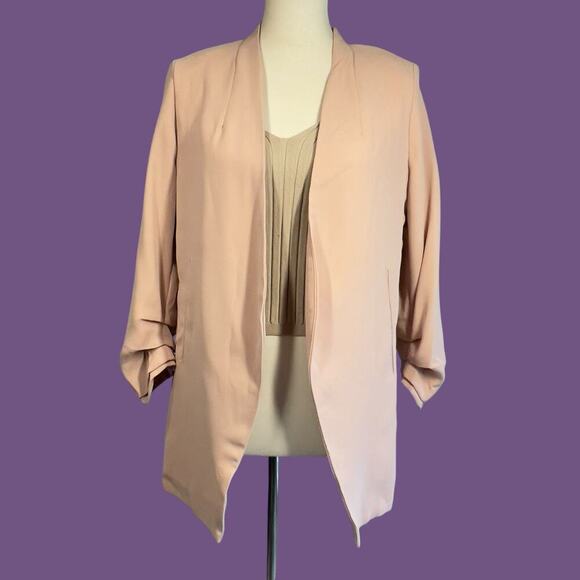 Tahari Pink Open Front Blazer NWT Medium - Picture 2 of 15
